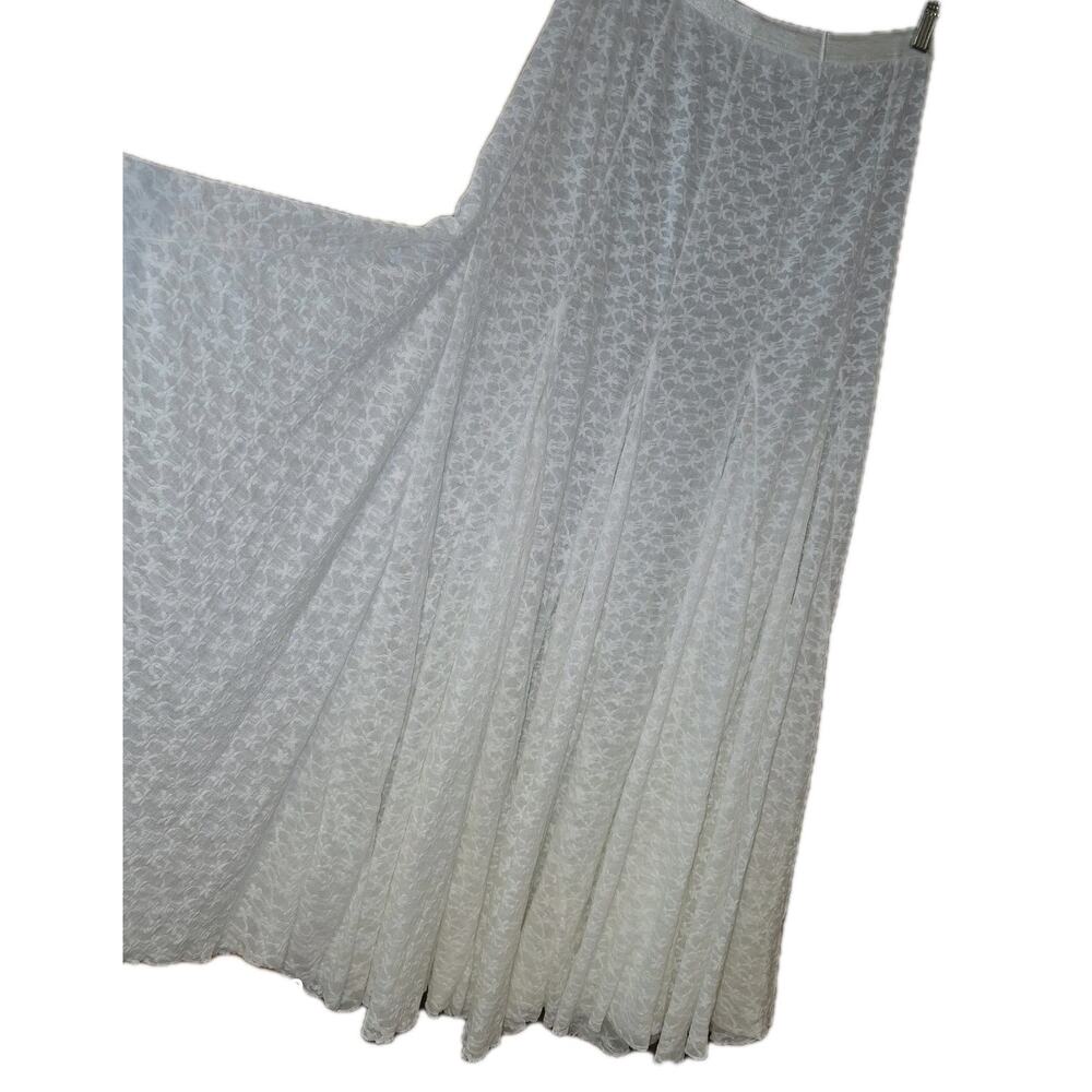 EUC Ivory Free People Kiss Kiss Sheer Mesh Maxi Slip XS - Picture 4 of 10